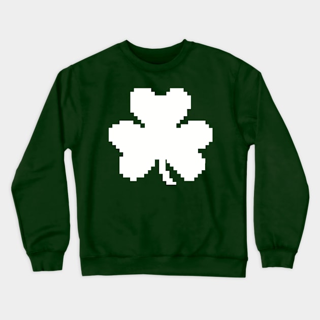 Pixel shamrock Crewneck Sweatshirt by Designzz